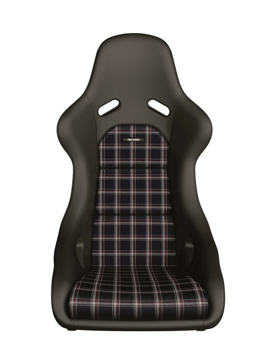 Recaro Classic Pole Position ABE Seat - Black Leather/Classic Checkered Fabric