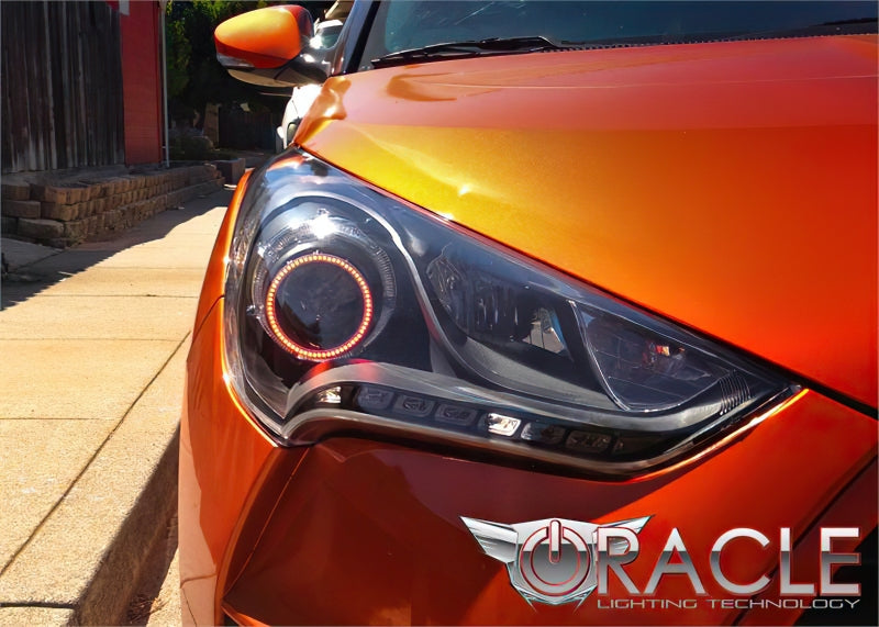 Oracle 11-13 Hyundai Veloster LED Headlight Halo Kit - Green