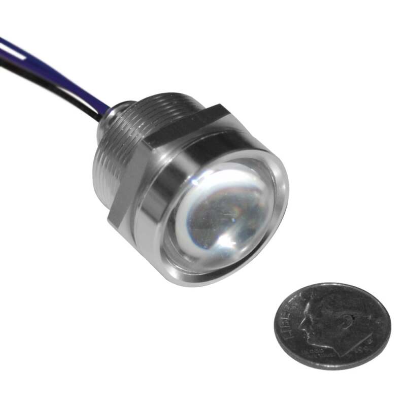 Letric Lighting Royal Flush LED 1in Stl/Red