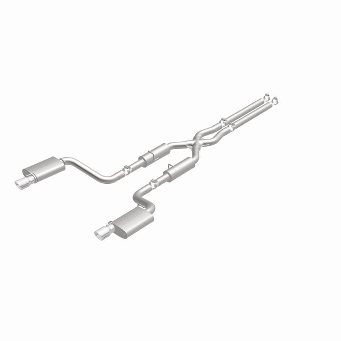 MagnaFlow 11-12 Dodge Charger SRT-8 Hemi Dual Split Rear Exit Stainless Cat-Back Performance Exhaust