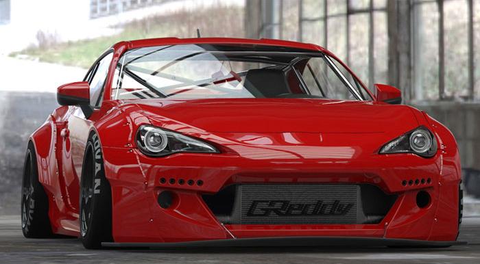 GReddy 13+ Scion FR-S Version 2 Greddy X Rocket Bunny 86 Aero Front Fenders Only