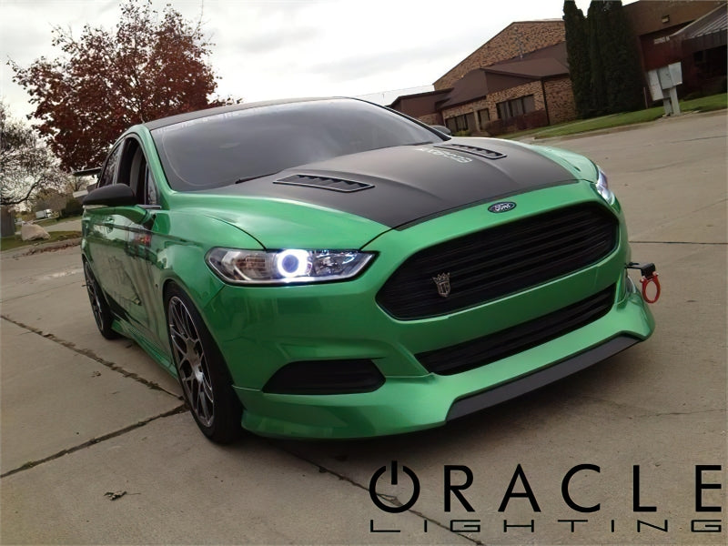 Oracle 12-17 Ford Fusion LED Headlight Halo Kit - Green