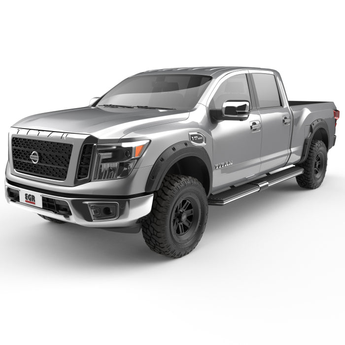 EGR Baseline Series Bolt On Look Fender Flares for 16-24 Nissan Titan XD