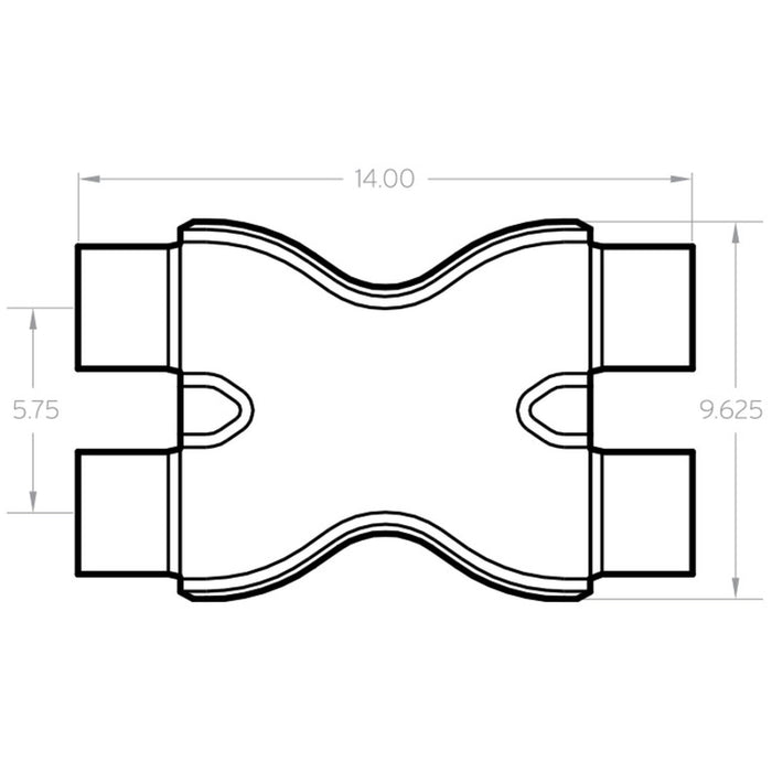 MagnaFlow Smooth Trans X 3/3 X 14 SS