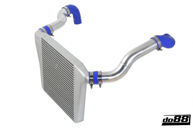 do88 81-98 Volvo 740/940 Turbo (63mm Throttle) BigPack Intercooler Kit w/Red Hoses