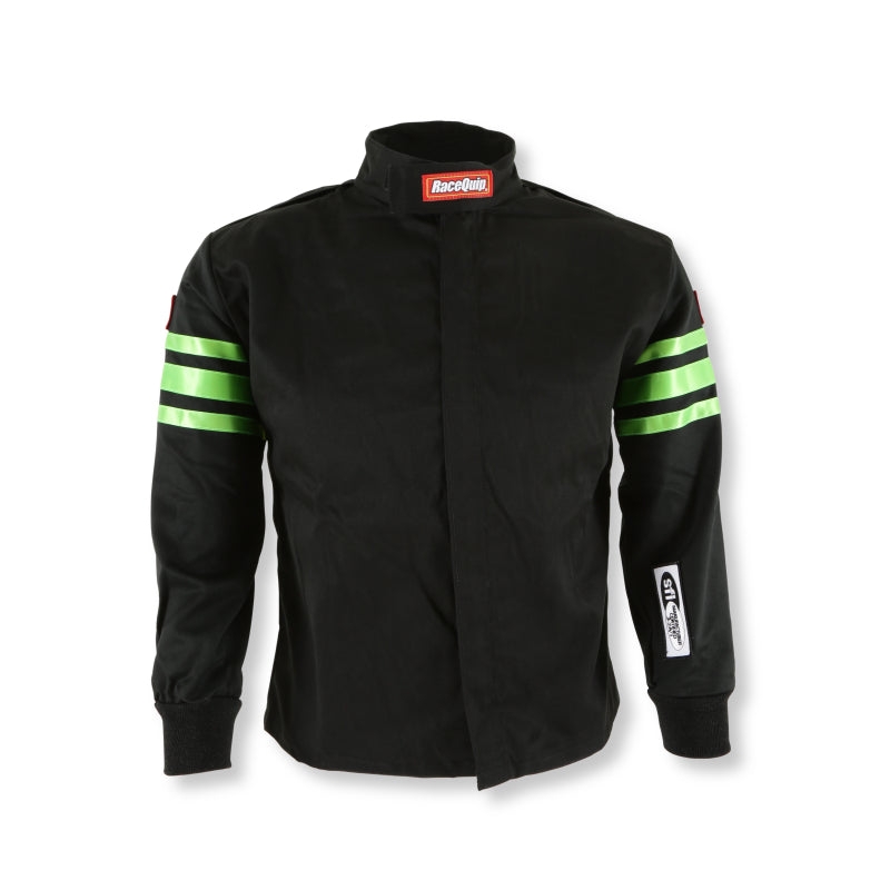 RaceQuip Green Trim SFI-1 JR. Jacket - Kids Large