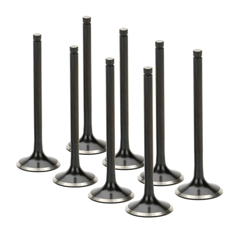 Supertech Renault Clio F7 16V 28.45x6.97x110.1mm Dish Black Nitrided Exhaust Valve - Set of 8