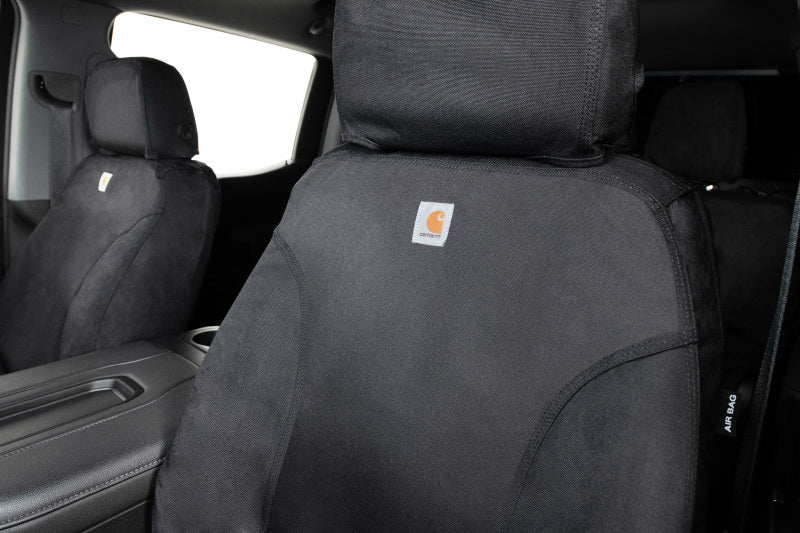 Covercraft 16-18 Toyota RAV4: Carhartt Super Dux SeatSaver Custom Front Row Seat Covers - Black