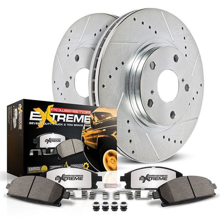 Power Stop 12-13 Ford F-250 Super Duty Front & Rear Autospecialty Kit w/Cals