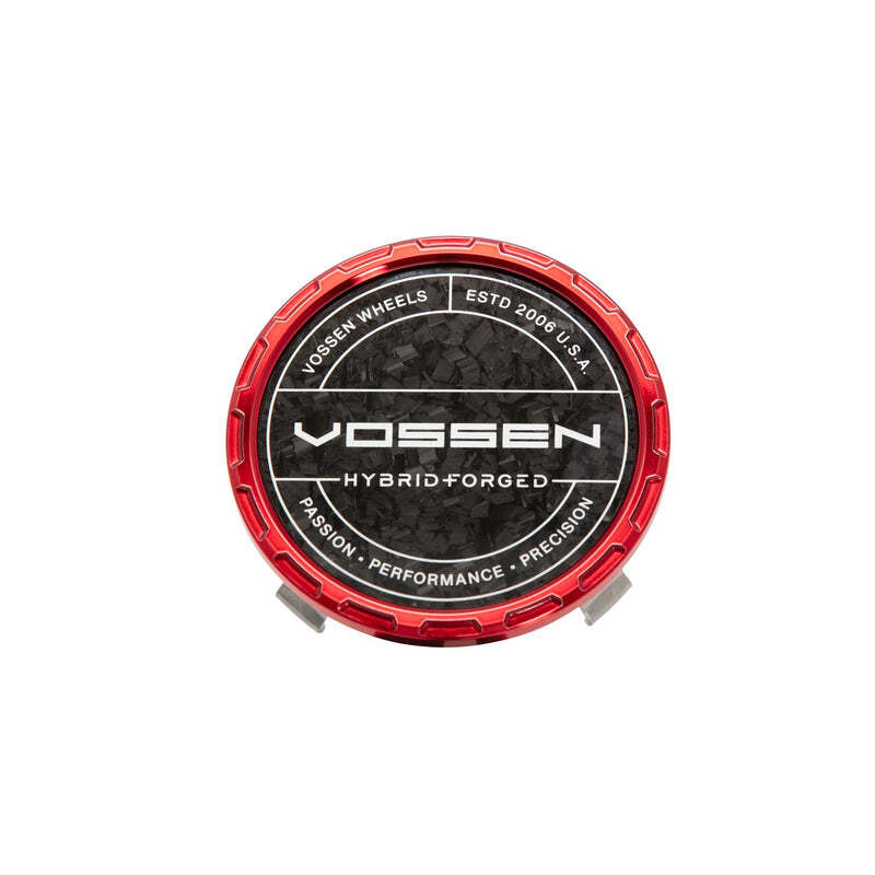 Vossen HF Carbon Billet Sport Cap 2.0 - Small (VHF) - Transparent Red - Forged (Gloss)