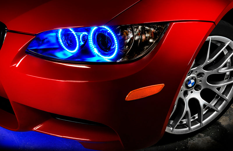 Oracle 08-13 BMW M3 Coupe LED Projector Headlight Halo Kit - Red