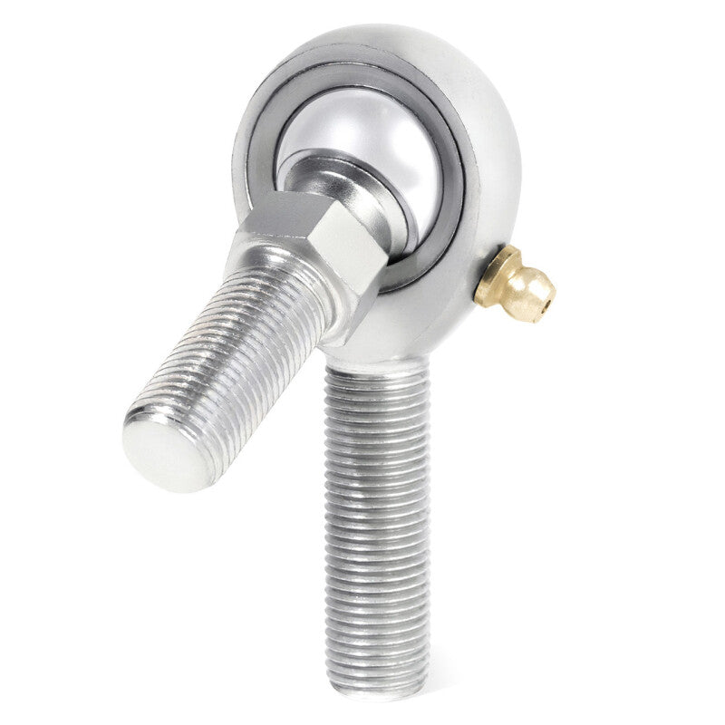 QA1 H Series 3-Pc Rod End - Male/Left Hand - .75in Bore x 3/4-16 w/Stud & Zerk - Alloy Steel