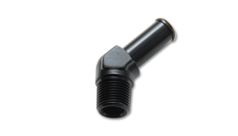 Vibrant Male NPT to Hose Barb Adapter 45 Degree NPT 1/8in Hose 5/16in