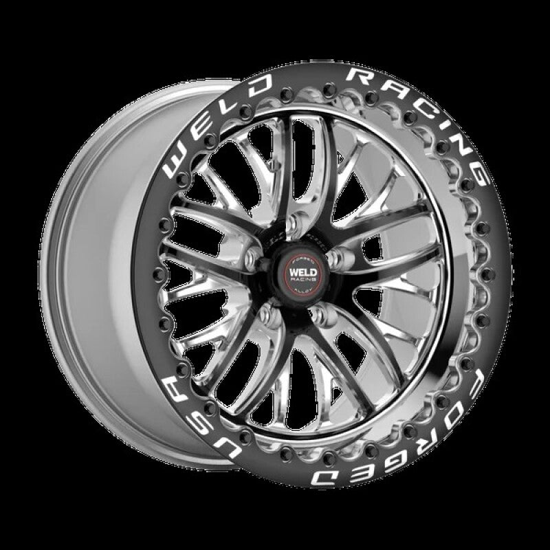 Weld S82 17x11 / 5x115 BP / 5.8 BS / -5 ET Black Wheel (Medium Pad) - Single Beadlock