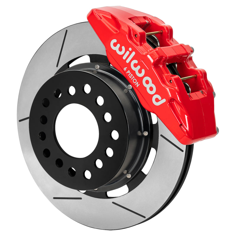 Wilwood Ford Mustang II Dynapro Front Brake Kit w/ 12.19in Slotted Rotor - Red