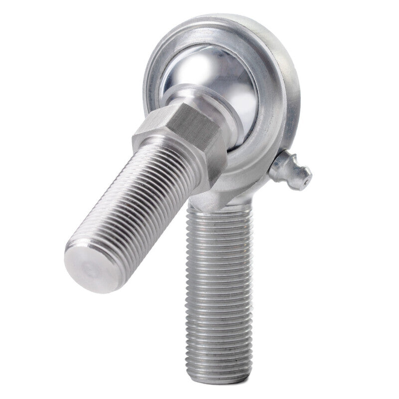 QA1 C Series 2-Pc Rod End - Male/Left Hand - .625in Bore x 5/8-18 w/Stud & Zerk - Carbon Steel