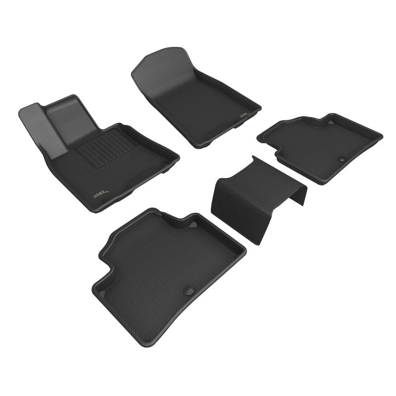 3D MAXpider 2026 Genesis GV70 Kagu 1st & 2nd Row Floor Mat - Black (5pc)
