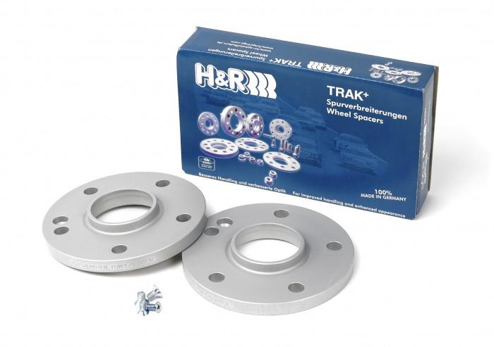 H&R Trak+ 15mm DR Wheel Adaptor - 4/100 Bolt 56.2 CB 14x1.25 Thread - Black