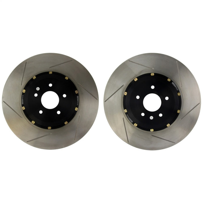 StopTech 03-17 Dodge Viper AeroRotor Drilled Zinc Coated Rear Rotor Pair