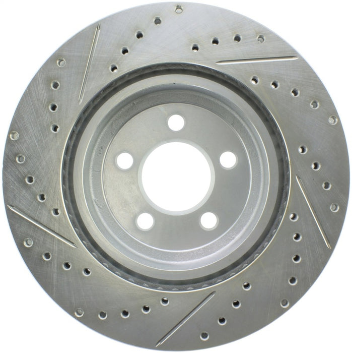 StopTech Select Sport 10-14 Dodge Challenger Drilled and Slotted Front Left Brake Rotor