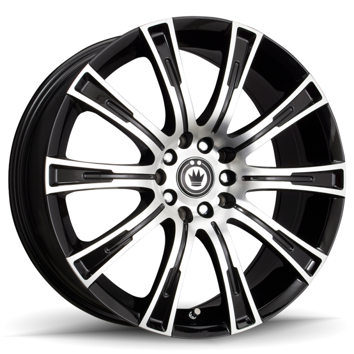 Konig Crown 18x8 5x114.3 ET40 Black Machine Face