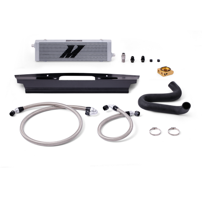 Mishimoto 2015+ Ford Mustang GT Thermostatic Oil Cooler Kit - Silver