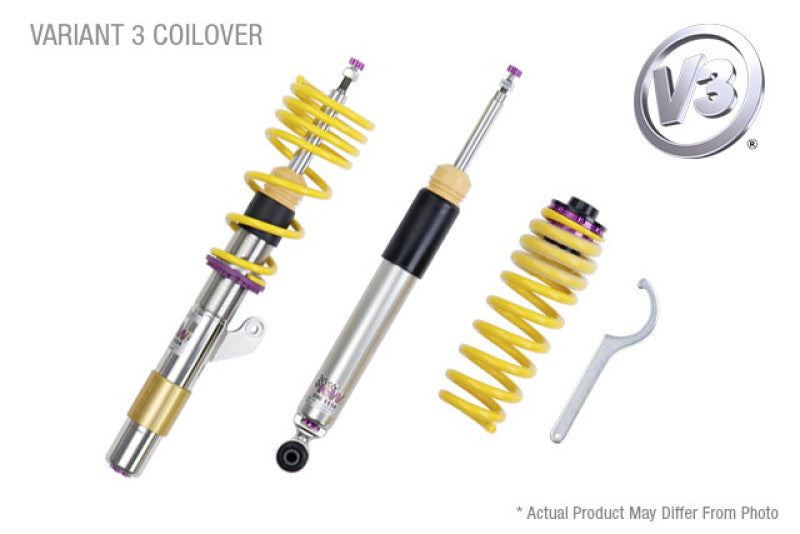 KW Coilover Kit V3 2018+ Audi A5 (B9) Cabrio Quattro w/o Electronic Dampening (48.5mm)