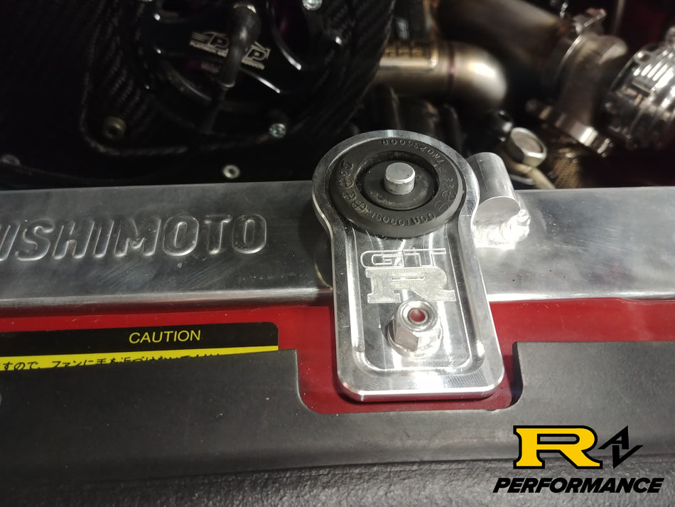 Billet Aluminum Radiator Mounts Skyline R32 R33 R34 Flat Style
