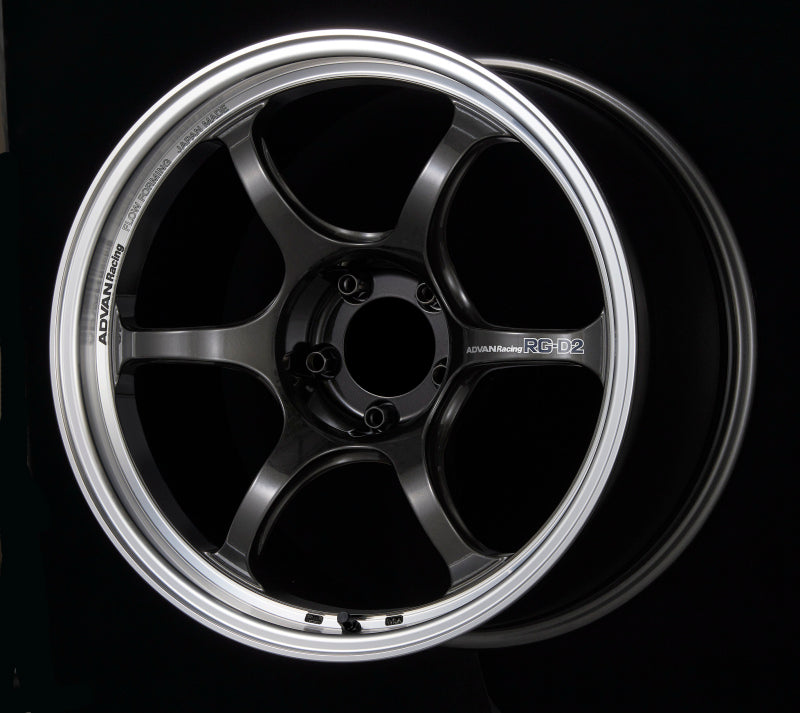 Advan RG-D2 17x8.0 +44 5x114.3 Machining and Black Gunmetallic Wheel