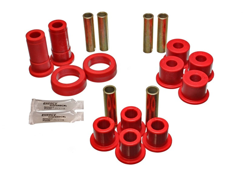 Energy Suspension 91-94 Ford Explorer/Bronco II 2WD/4WD Red Rear Leaf Spring Bushing Set