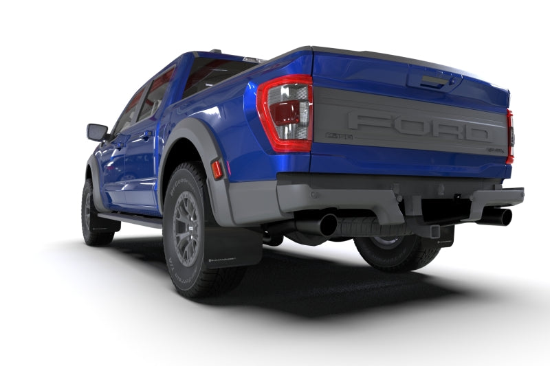 Rally Armor 21-25 Ford F-150 Raptor Gen 3 Black UR Mud Flap w/Dark Grey Logo