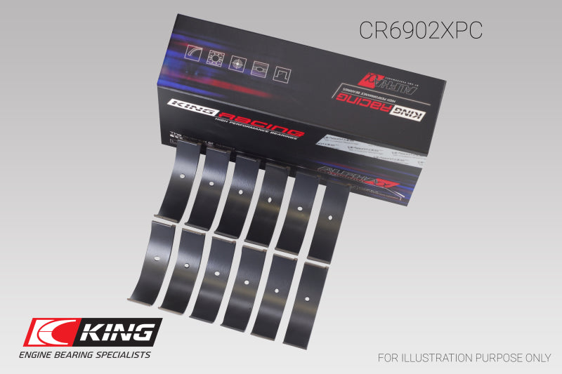 King Engine Bearings Nissan VQ35HR/VQ37VHR/VR30DTT (Size +.026) pMaxKote Rod Bearing Set