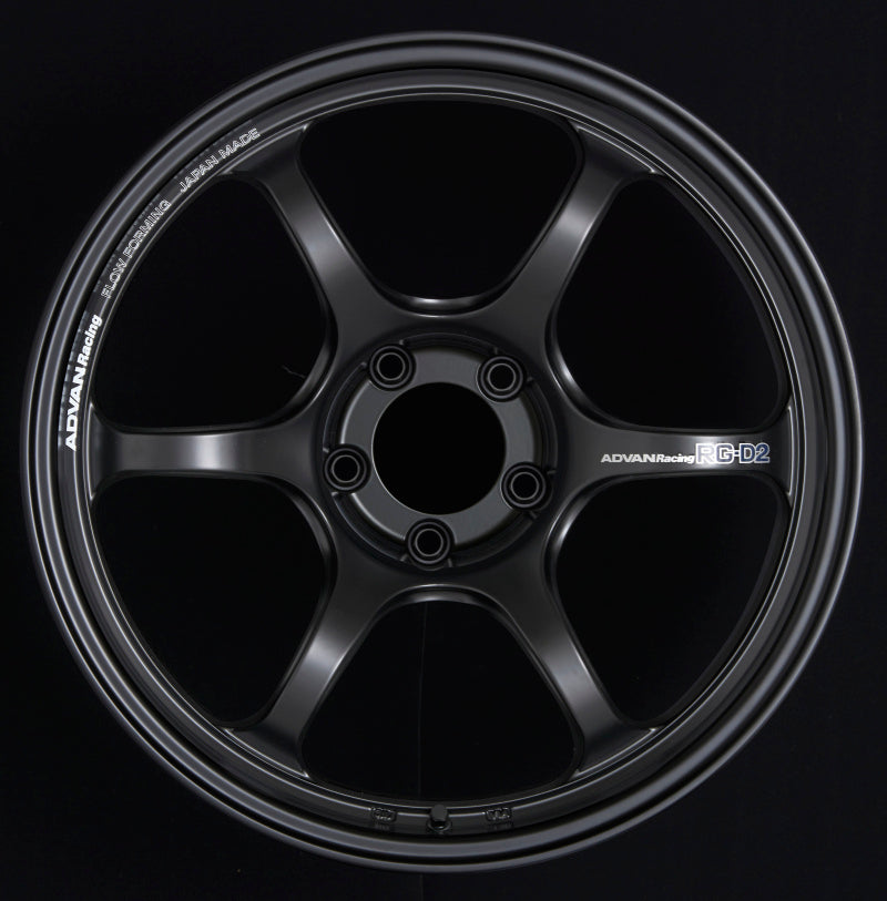 Advan RG-D2 18x9.5 +40 5x100 Semi Gloss Black Wheel