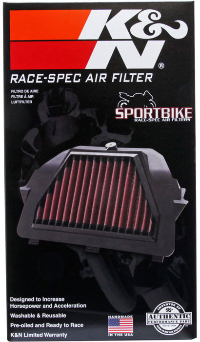 K&N Race Specific Unique Triangular Replacement Air Filter for 11-14 Kawasaki ZX1000 Ninja ZX-10R