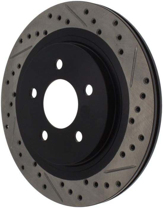 StopTech 05-10 Ford Mustang Slotted & Drilled Left Rear Rotor