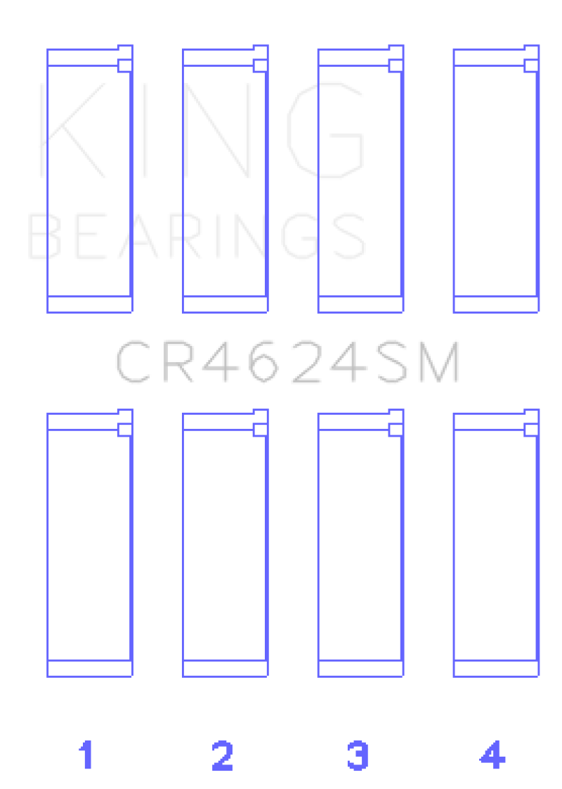 King Engine Bearings Hyundai G4KE/G4KC Rod Bearings (Set of 4) - Size +.25mm
