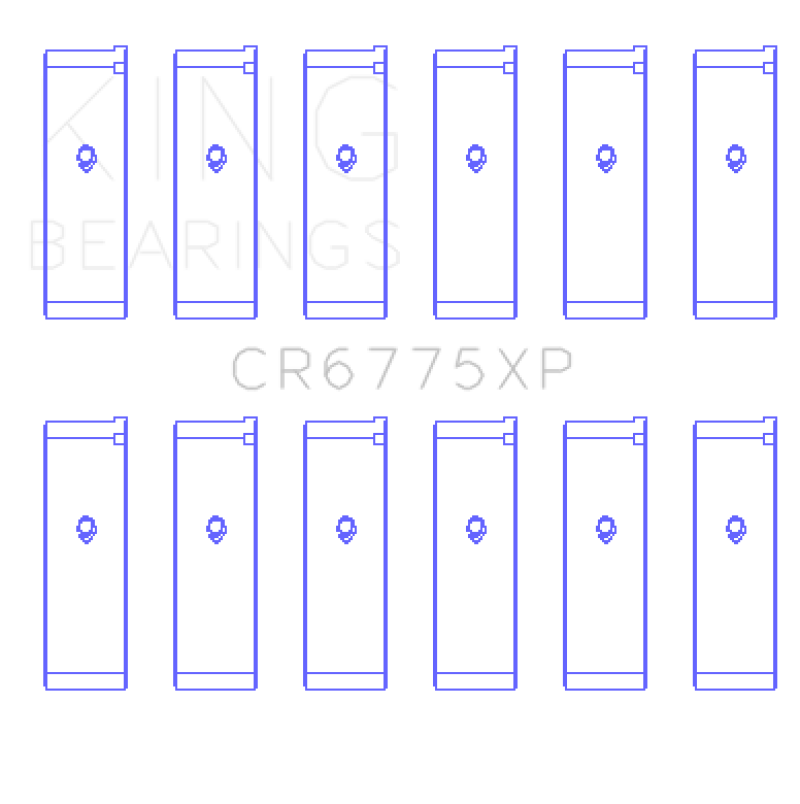 King Engine Bearings Nissan VQ35DE (Size +.026) Performance Rod Bearing Set
