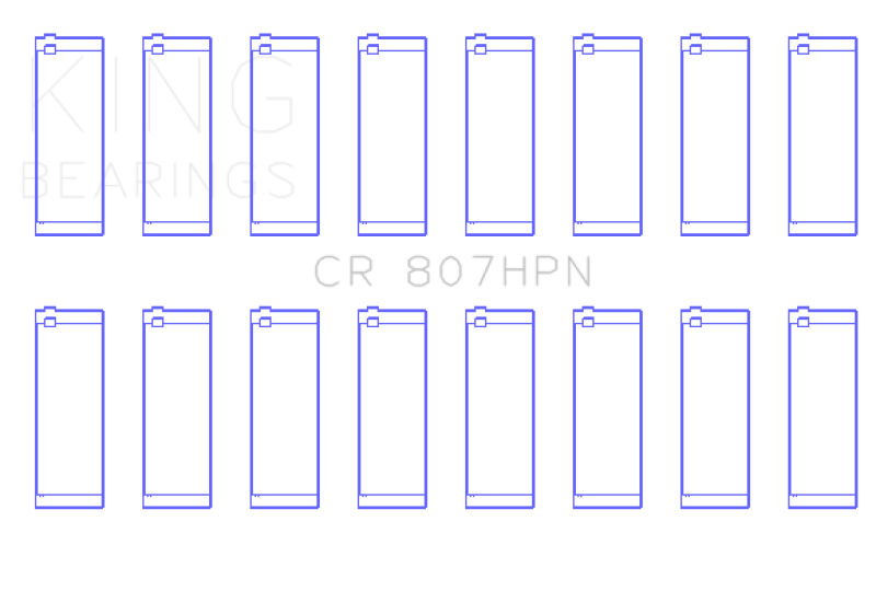 King Engine Bearings Chevy LS1 / LS6 / LS3 (Size STDX) Performance Rod Bearing Set