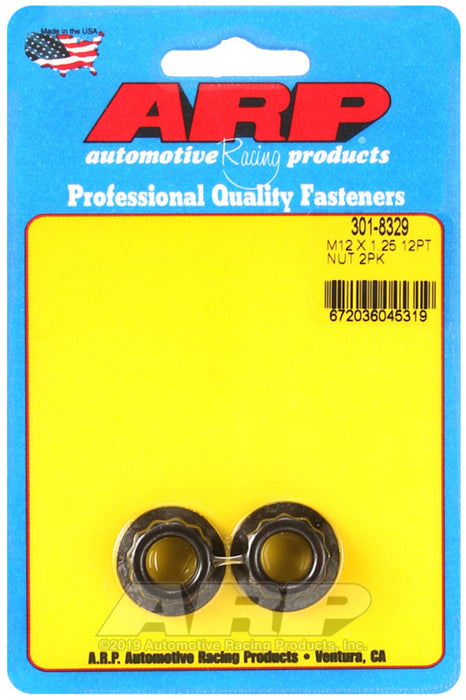 ARP M12 x 1.25 16mm socket 12pt Nut Kit (Pack of 2)