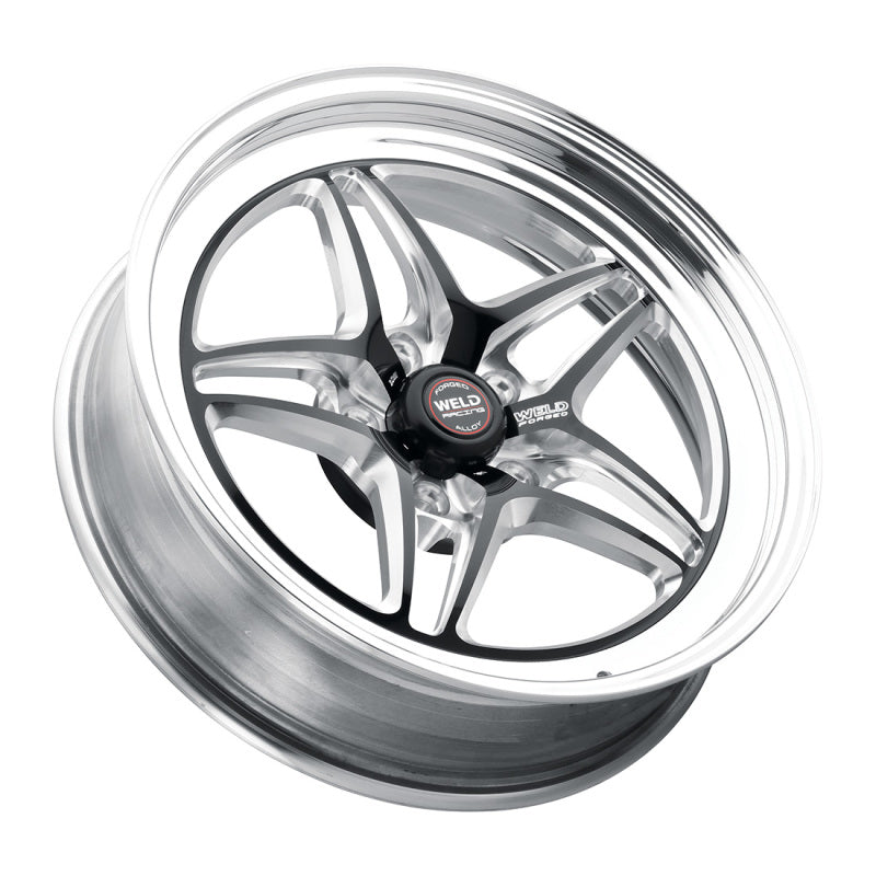 Weld S81 17x5 / 5x4.75 BP / 2.2in. BS (-21mm Offset) Black Wheel (High Pad)