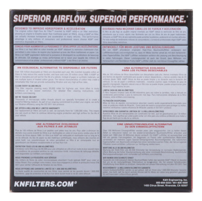 K&N Triumph/Rover Custom Air Filter for Single or Two Barrel Carburetors