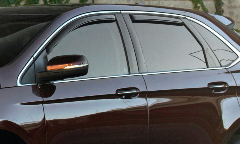 AVS 09-18 Ford Flex Ventvisor In-Channel Front & Rear Window Deflectors 4pc - Smoke