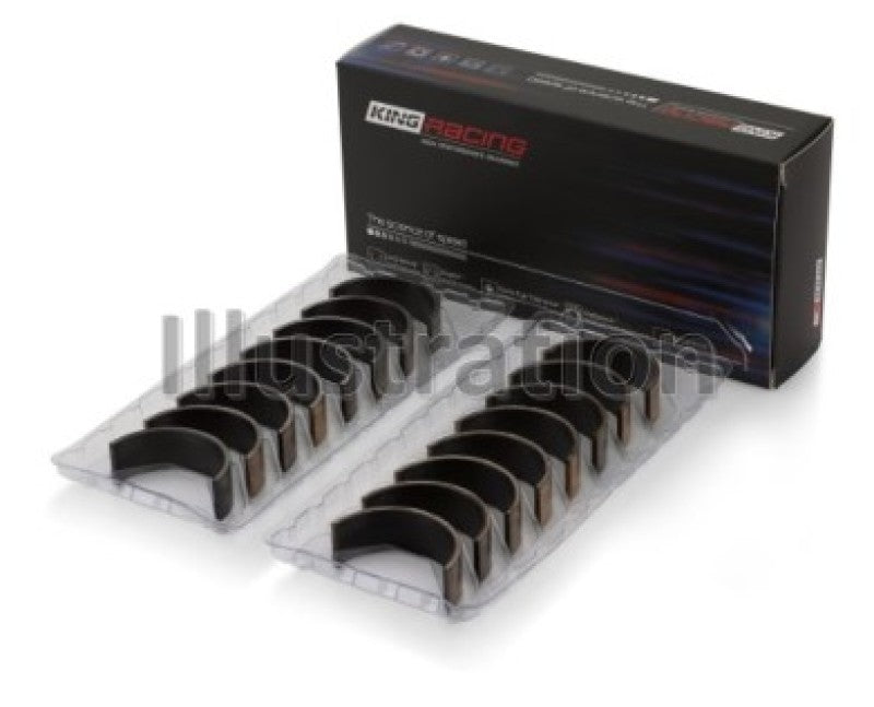 King Engine Bearings Chrysler 345/ 370 16V (Size 0.05) pMaxBlack Coated Connecting Rod Bearing Set