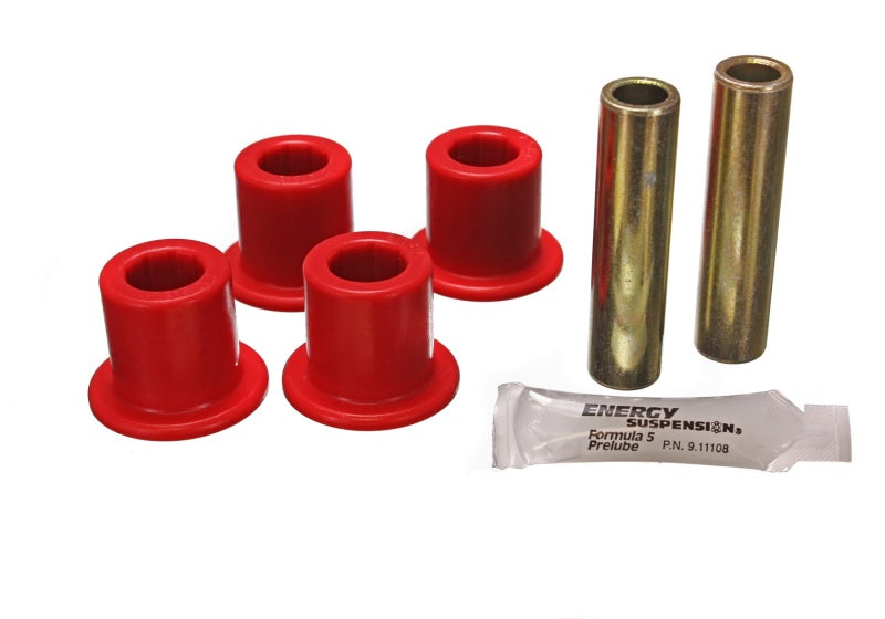 Energy Suspension Ford Frt Shackle Busing Set - Red