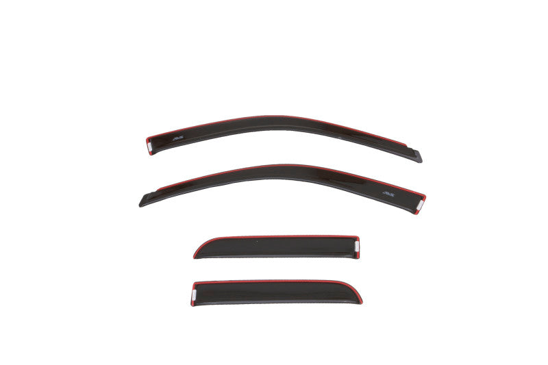 AVS 20-22 Dodge RAM 1500 Crew Cab Color Match Ventvisor 4pc - Brilliant Black Crystal Perlcoat