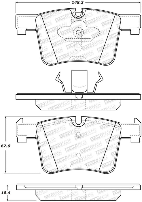 StopTech 14-16 BMW 228i Street Performance Front Brake Pads