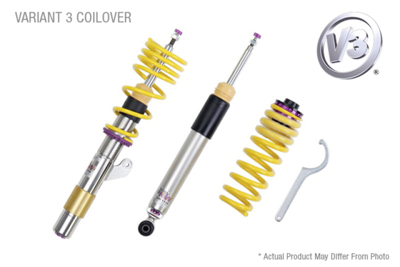 KW Coilover Kit V3 2017+ Audi A4 (B9) Sedan w/o Electronic Dampers (48.5mm)