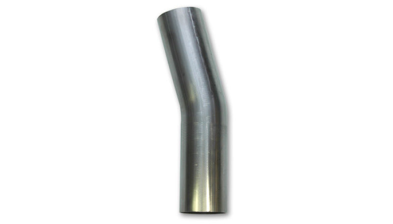 Vibrant 2.25in O.D. T304 SS 15 deg Mandrel Bend 5in x 5in leg lengths (3.375in Centerline Radius)