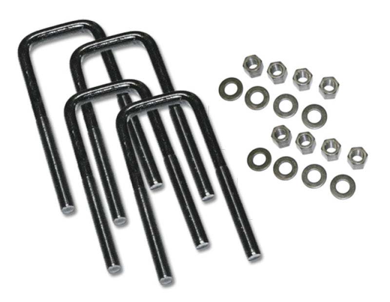 Superlift U-Bolt 4 Pack 9/16x2-1/2x10 Square w/ Hardware