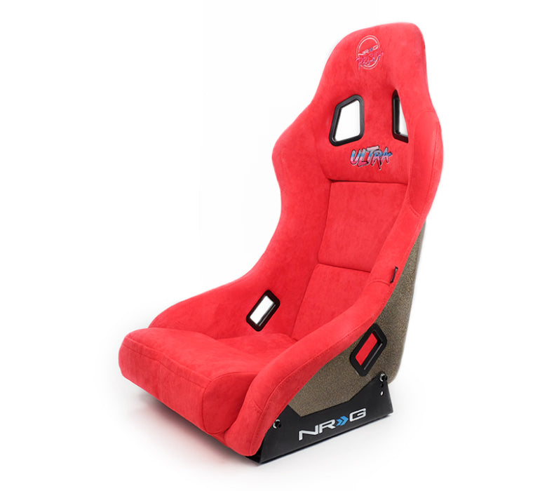 NRG FRP Bucket Seat ULTRA Edition - Medium (Red Alcantara/Pearlized Back)